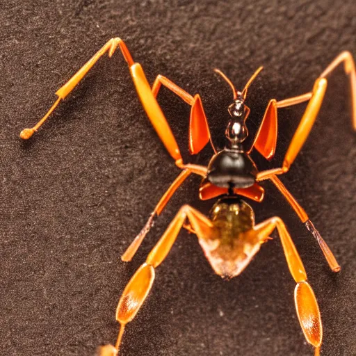 Image similar to a ant mantis hybrid, close up ( sony a 7 r iv, symmetric balance, polarizing filter, photolab, lightroom, 4 k, dolby vision, photography award )