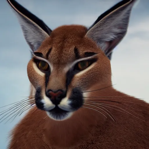 Prompt: caracal, laurel wreath on his head, in laurel wreath, dressed in laurel wreath, has a laurel wreath, cinematic, high detail, cinematography, vfx, 8 k