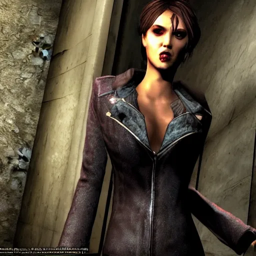 Image similar to jessica alba, vampire the masquerade bloodlines, troika games, vtmb, vtm