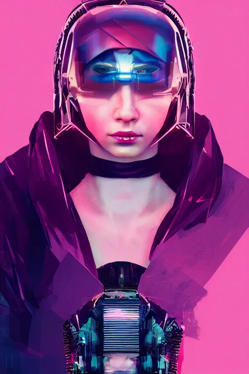 Prompt: full body cyberpunk princess, blade runner 2 0 4 9, scorched earth, cassette futurism, modular synthesizer helmet, the grand budapest hotel, glow, digital art, artstation, pop art, by hsiao - ron cheng