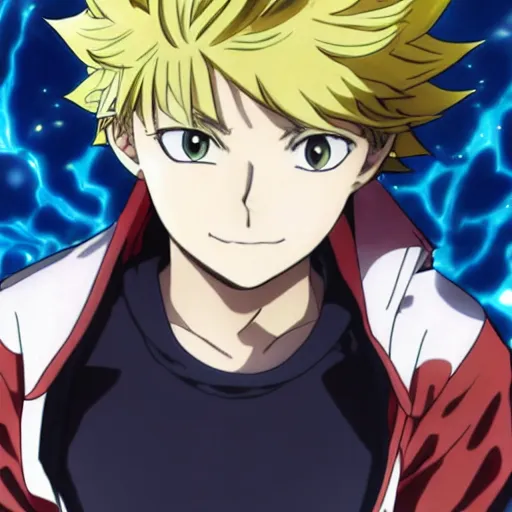 Prompt: an shonen art of an innocent boy with water powers and spikey hair by masayoshi tanaka, in my hero academia, in full metal alchemist, 8 k, anime!!!!!!!!!!!!!!! trending on artstation, portrait, big eyes!!!!!!!!, detailed eyes, official media, sharp