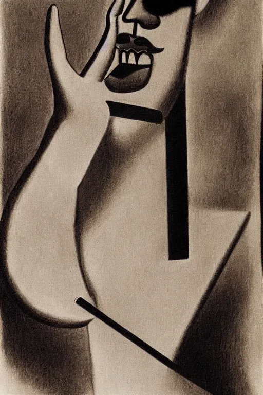 Image similar to a tiktok of god smoking a cuban cigar by man ray