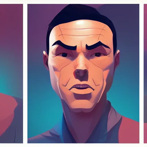 Image similar to face icon stylized minimalist goldfinger, loftis, cory behance hd by jesper ejsing, by rhads, makoto shinkai and lois van baarle, ilya kuvshinov, rossdraws global illumination