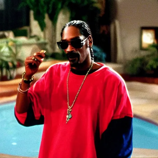 Image similar to a tv still of Snoop Dogg starring as Carlton in The Fresh Prince of Bel-Air (1990)