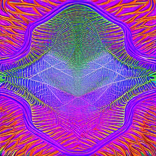 Prompt: intricate psychedelic isometric patterns flowing into eachother, voronoi, fibonacci sequence, by Moebius, hiroshi yoshida, cgsociety, complementary colour scheme, psychedelic, 3d