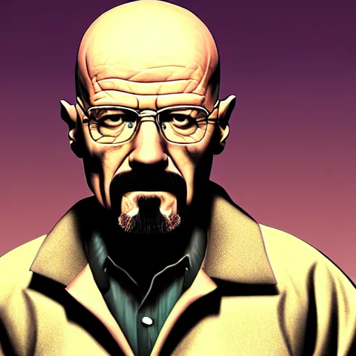 Prompt: walter white from breaking bad in five nights at freddy ’ s, 4 k, hyper realistic