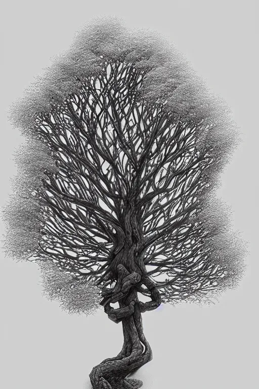 Prompt: a tree, intricate, elegant, highly detailed, smooth, sharp focus, artstation
