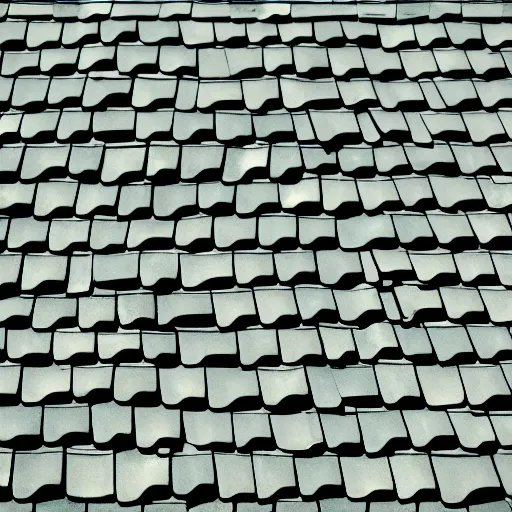 Image similar to a topdown texture of an old tile roof