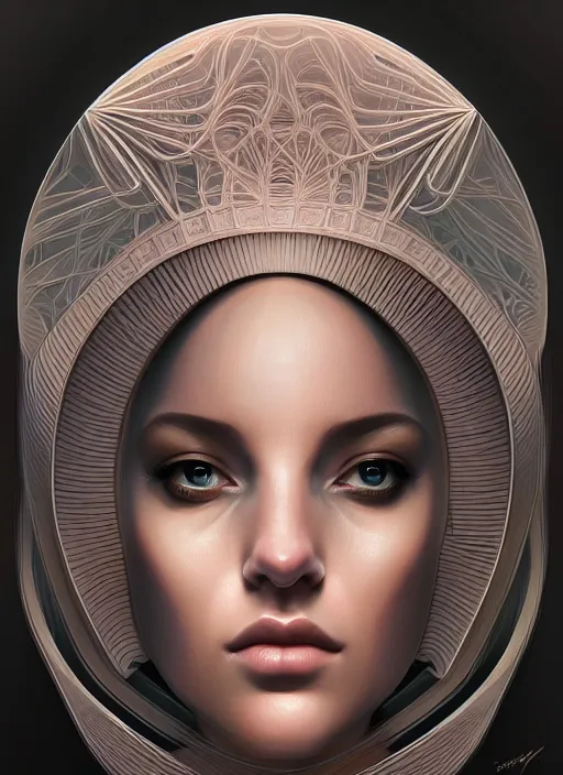 Prompt: symmetry, portrait of female android, intricate, elegant, highly detailed, digital painting, artstation, concept art, smooth, sharp focus, illustration, art by fra angelico and greg ruthkowski