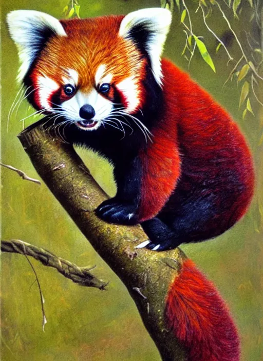 Image similar to red panda by patrick james woodroffe