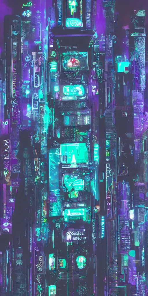 Image similar to cyberpunk card display, futuristic mage, holo card, random style