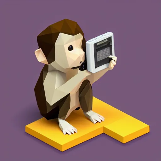 Monkey With a Walkman Gif