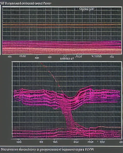 Prompt: stacked plot of radio emissions from a pulsar, data visualization