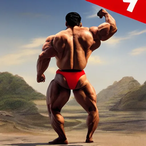 Image similar to upper body portrait of a hulking bulky swole steroids musclebound huge bodybuilder muscular herculean chiseled mr bean rowan atkinson, cinematic lighting, photorealistic, octane render, 8 k, depth of field, 3 d, art by artgerm and greg rutkowski and alphonse mucha and uang guangjian and gil elvgren and sachin ten