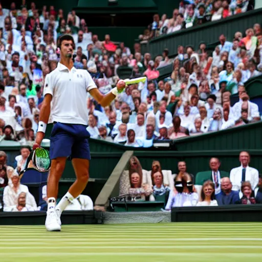 Image similar to novak djokovic losing at wimbledon