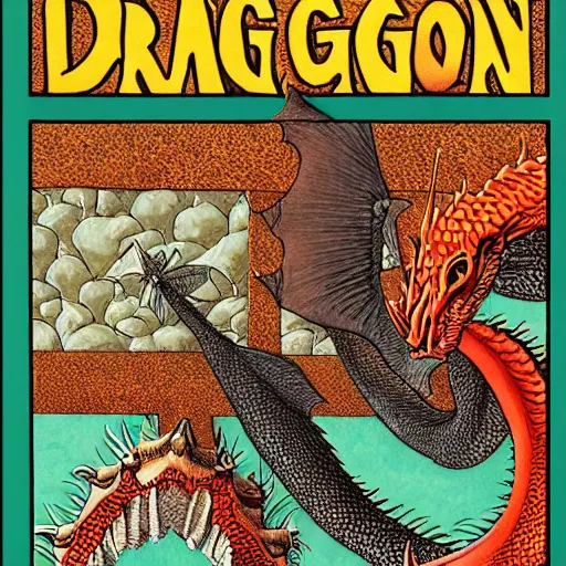 Image similar to a guide to catching dragons, book cover designed by mc escher