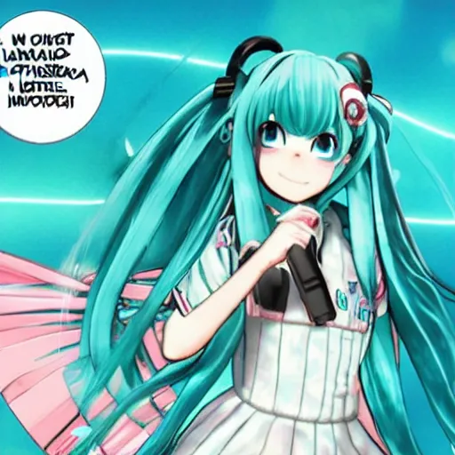 Image similar to hatsune miku smokes sega genesis