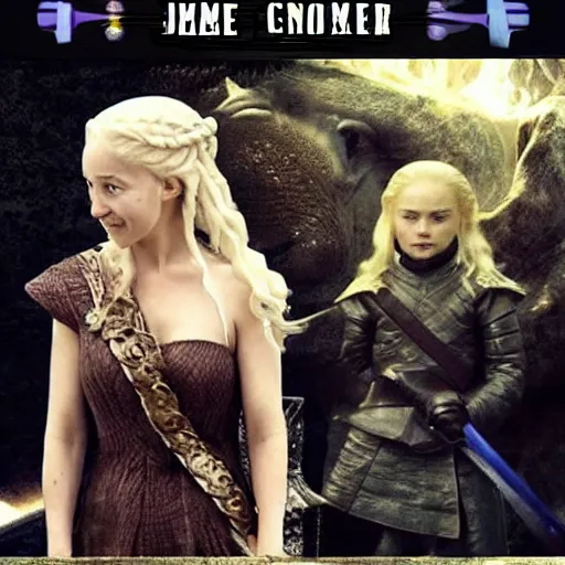 Image similar to game of thrones and space jam crossover