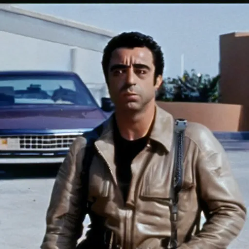 Image similar to still of xavi hernandez in the terminator ( 1 9 8 4 )