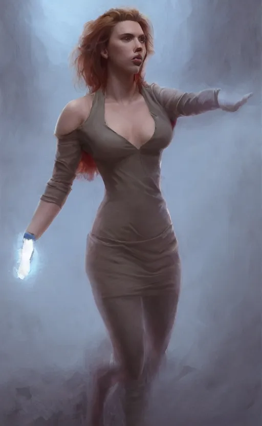 Prompt: scarlett johansson with an very long torso, possibly extra limbs, stefan kostic, artgerm, intricate, detailed, volumetric lighting, digital painting, concept art, greg rutkowski