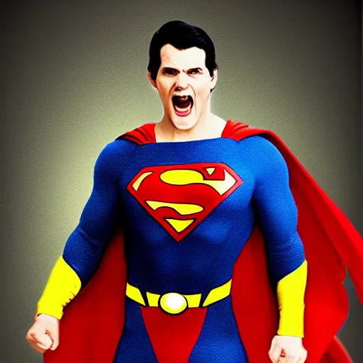 Prompt: Superman >yelling<<<< screaming!
