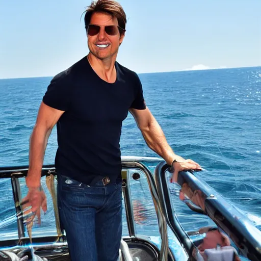 Image similar to Tom Cruise enjoying a Cruise