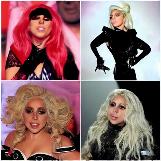 Image similar to merge of lady gaga and shakira