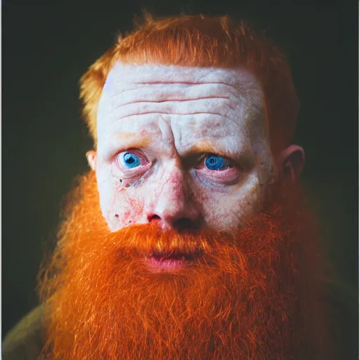 Image similar to photo of a very ugly repulsive ginger man, 8 5 mm pentax, f / 1. 3