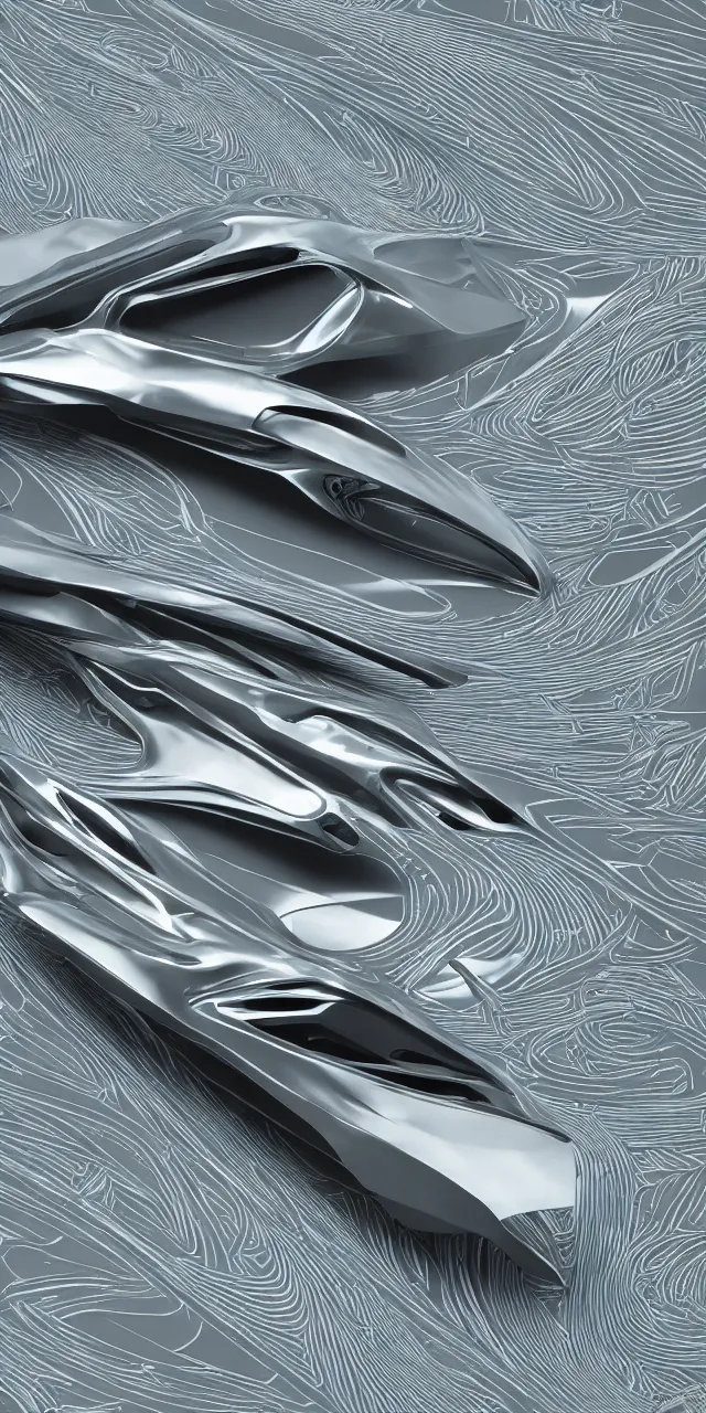 Prompt: A seamless pattern of a futuristic sci-fi concept car by zaha hadid ash thorp khyzyl saleem, futuristic car, Daniel Simon design in the blade runner 2049 film, large patterns, keyshot product render, plastic ceramic material, shiny gloss water reflections, High Contrast, metallic polished surfaces, seamless pattern, white , grey, black and aqua colors, Octane render in Maya and houdini, vray, ultra high detail ultra realism, unreal engine, 4k in plastic dark tilt shift