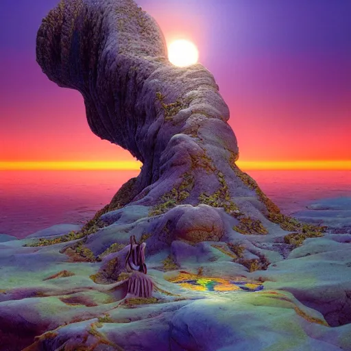 Image similar to hyperrealstic random objects in a surreal dreamscape environment by salvador dali, highly detailed, 3 d render, vray, octane, realistic lighting, photorealistic, colorful, intricate, elegant, wayne barlowe, vaporwave, beautiful, masterpiece, sunrise