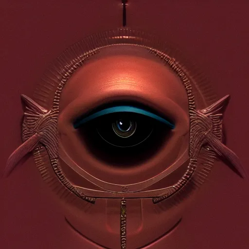 Prompt: detailed octane render eye of horus, in style of zdzisław beksinski, trending on cgsociety