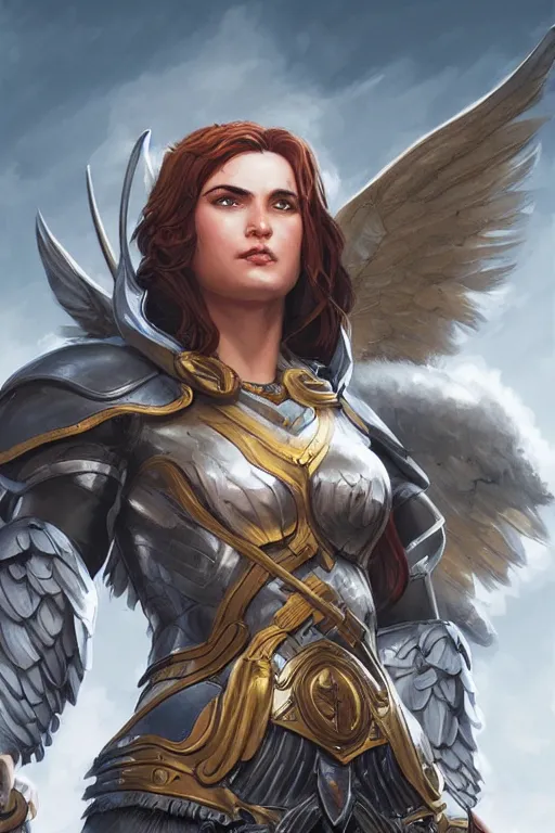 Image similar to amazon valkyrie athena, d & d, fantasy, portrait, highly detailed, headshot, digital painting, trending on artstation, concept art, sharp focus, illustration, art by artgerm and greg rutkowski and magali villeneuve