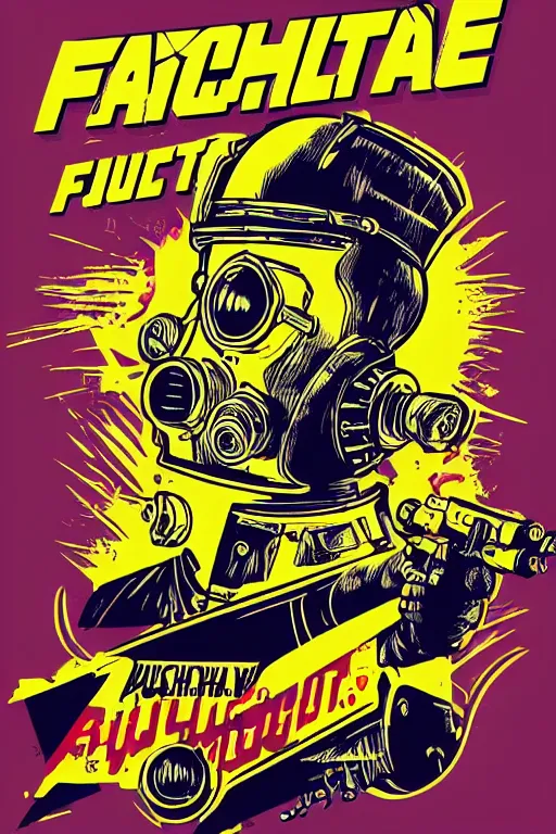 Image similar to fallout 7 6 retro futurist illustration art by butcher billy, sticker, colorful, illustration, highly detailed, simple, smooth and clean vector curves, no jagged lines, vector art, smooth andy warhol style