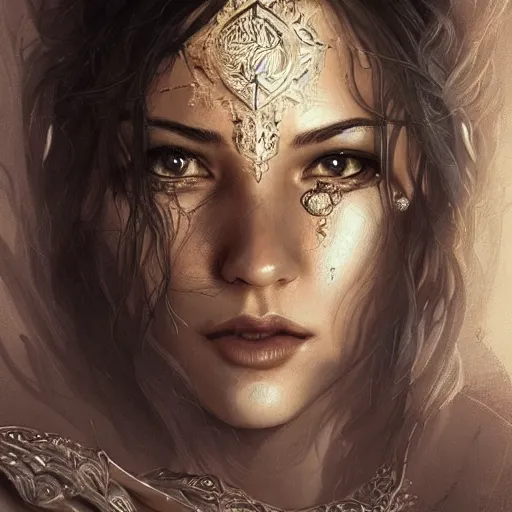 Image similar to a portrait of a young asia argento as a sorceress, urban motifs, intricate, elegant, highly detailed, digital painting, trending on artstation, concept art, smooth sharp focus, illustration, art by artgerm and greg rutkowski