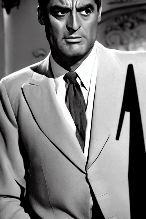 Image similar to cary grant as angel in buffy the vampire slayer.