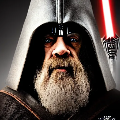 Image similar to darth vador as a dwarf warrior in the lords of the rings. portrait, photography, ultra realistic, 4k, 8k