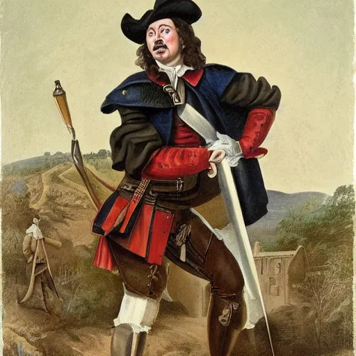 Image similar to elon musk as a musketeer