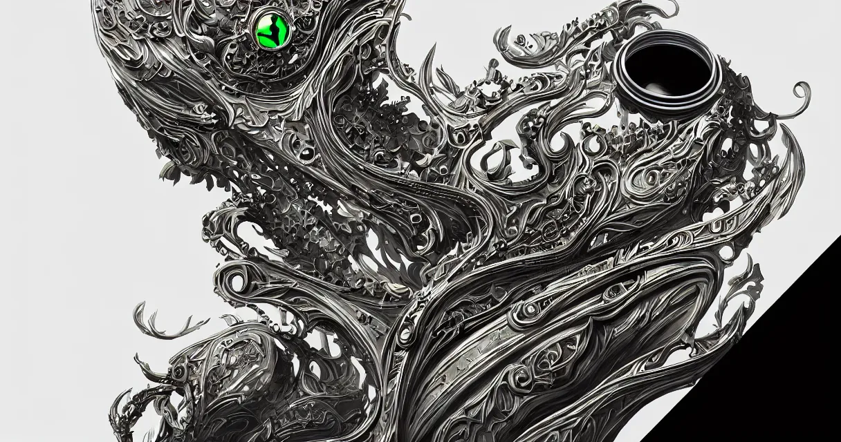 Image similar to aluminian can of monster energy drink, intricate and elegant, highly detailed, digital painting, artstation, concept art, smooth and sharp focus, illustration