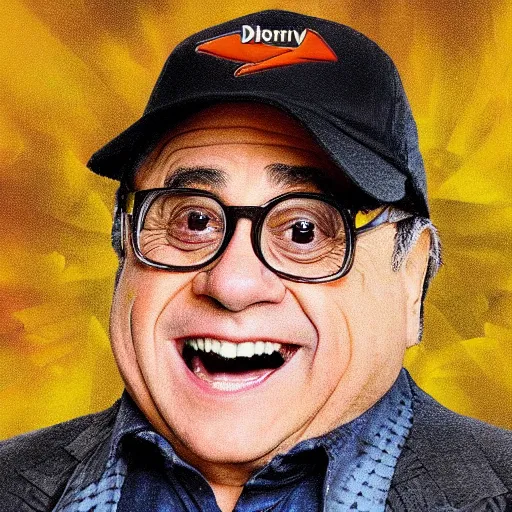 Image similar to danny devito made of a dorito