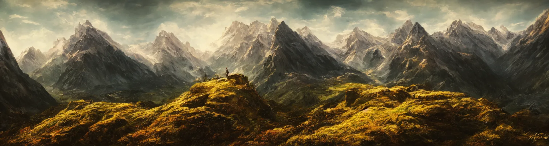 Prompt: mountain landscape, art, high detail, high definition, cinematic,