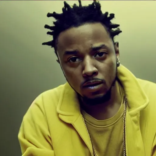 Image similar to kendrick lamar in a yello music video