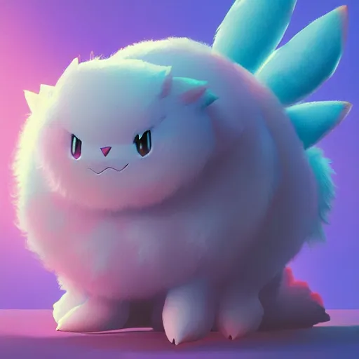 Prompt: a fluffy pokemon:: by beeple and James Gilleard and Justin Gerard :: ornate, dynamic, particulate, intricate, elegant, highly detailed, centered, artstation, smooth, sharp focus, octane render, 3