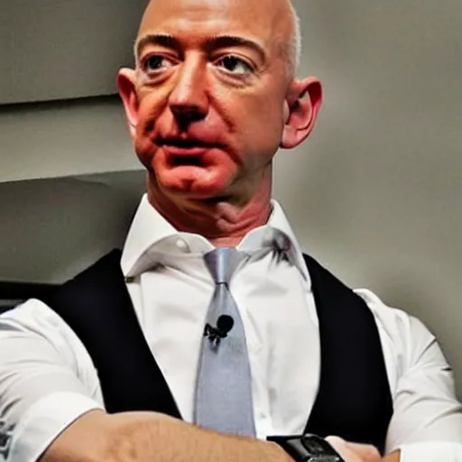 Image similar to jeff bezos as professor charles xavier in xmen movie