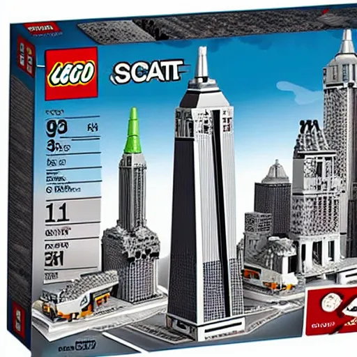 Prompt: 9/11 lego set