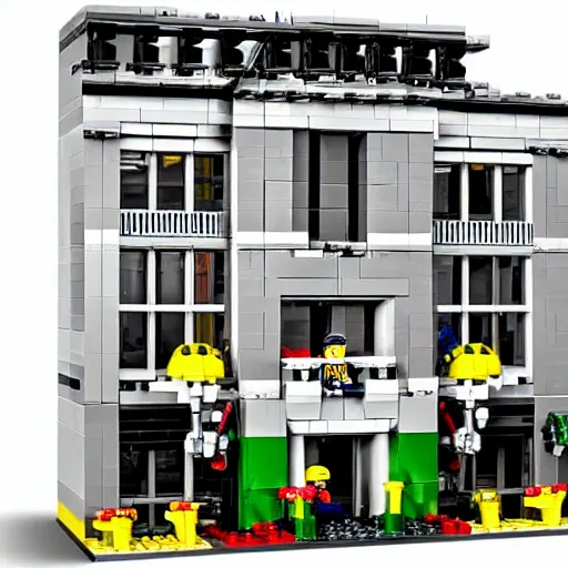 Image similar to ! dream mar a lago fbi raid lego set