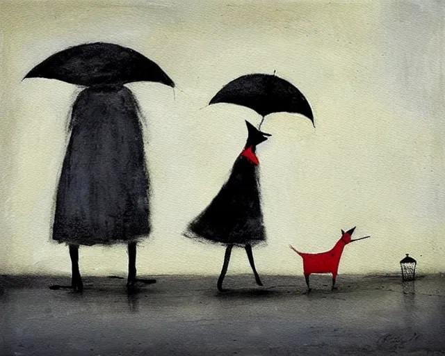 Image similar to a painting by sam toft