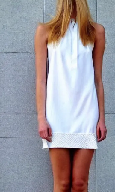 Image similar to a beautiful white summer dress, concept image, product image, symmetry, trending on pintrest