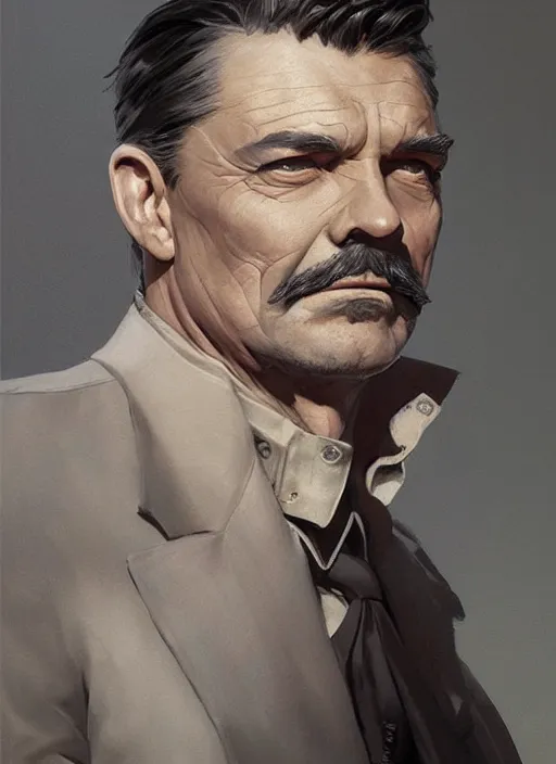 Image similar to Portrait of Clark Gable, marvel comics, dark, intricate, highly detailed, smooth, artstation, digital illustration by Ruan Jia and Mandy Jurgens and Artgerm and Wayne Barlowe and Greg Rutkowski and Frank Frazetta