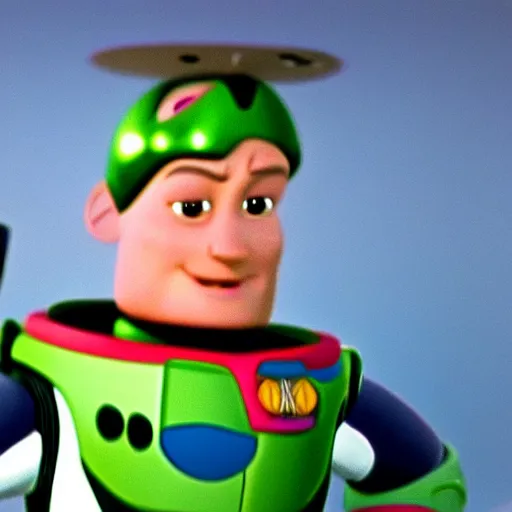 Image similar to patrick stewart as the real buzz lightyear