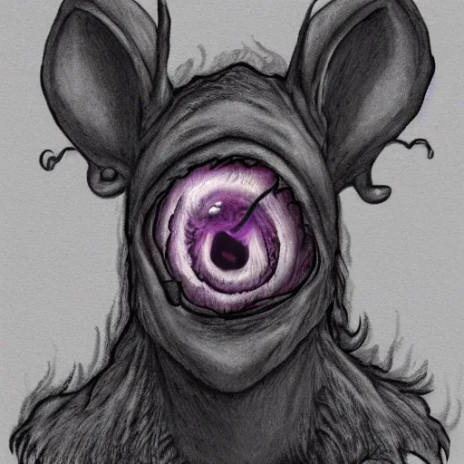 Image similar to eyeless monster, ears ears ears, D&D, high quality, trending on artlist